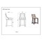 Manhattan Comfort Fifth Avenue Faux Leather Counter Stool in Pebble Grey - Set of 2 2-CS012-PE - alternate 2